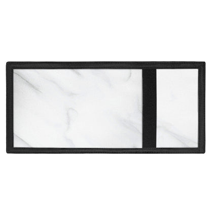 White Marble Print Trifold Wallet