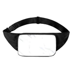 White Marble Print Waist Bag