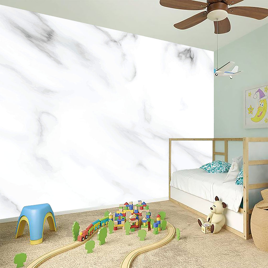 White Marble Print Wall Sticker