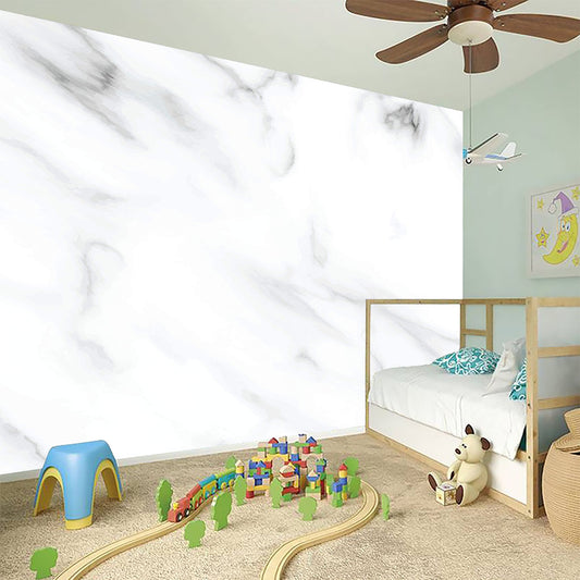 White Marble Print Wall Sticker