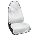White Marble Print Waterproof Car Seat Cover