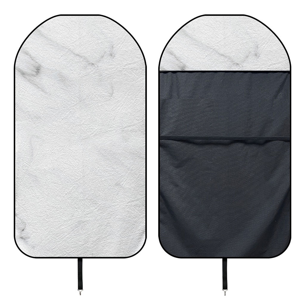 White Marble Print Waterproof Car Seat Cover