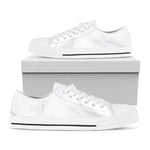 White Marble Print White Low Top Sneakers