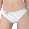 White Marble Print Women's Panties