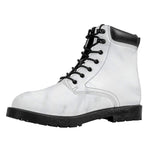 White Marble Print Work Boots