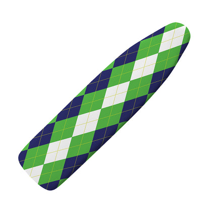 White Navy And Green Argyle Print Ironing Board Cover