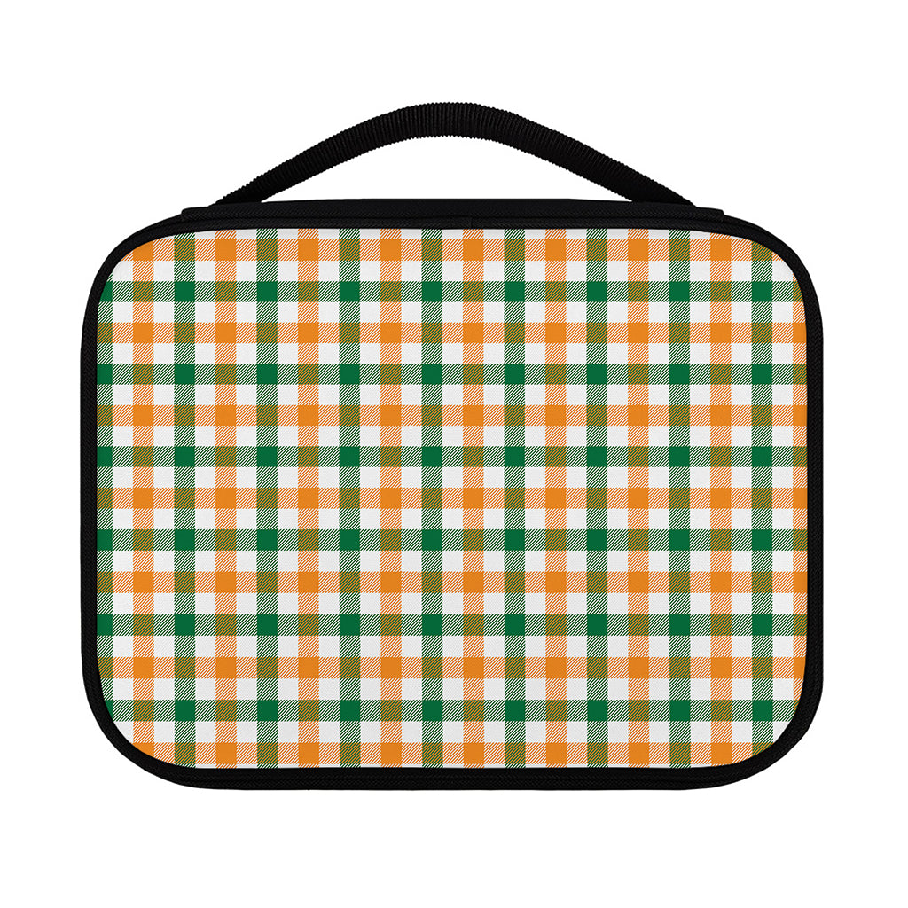 White Orange And Green Plaid Print Classic Bible Case