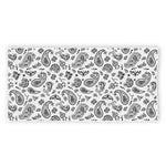 White Paisley Bandana Pattern Print Beach Towel