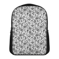 White Paisley Bandana Pattern Print Casual Backpack