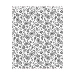 White Paisley Bandana Pattern Print Curtain