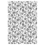 White Paisley Bandana Pattern Print Curtain