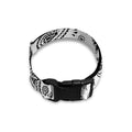 White Paisley Bandana Pattern Print Dog Collar