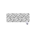 White Paisley Bandana Pattern Print Extended Mouse Pad