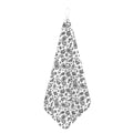 White Paisley Bandana Pattern Print Hand Towel