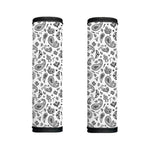 White Paisley Bandana Pattern Print Handle Covers