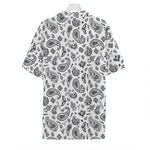 White Paisley Bandana Pattern Print Hawaiian Shirt