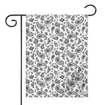 White Paisley Bandana Pattern Print House Flag