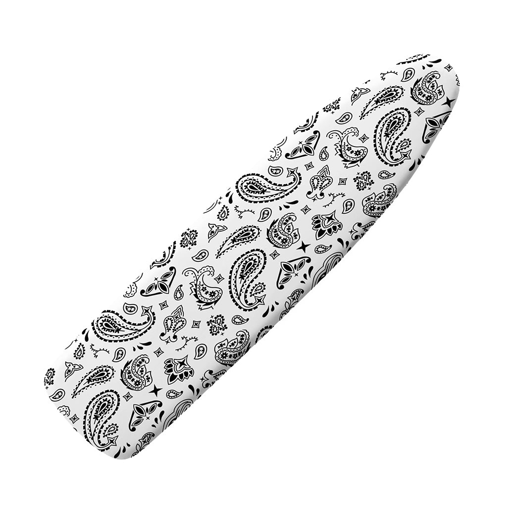 White Paisley Bandana Pattern Print Ironing Board Cover