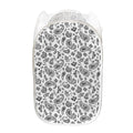 White Paisley Bandana Pattern Print Mesh Laundry Hamper