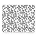 White Paisley Bandana Pattern Print Mouse Pad