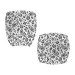 White Paisley Bandana Pattern Print Office Chair Cover