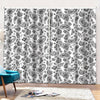 White Paisley Bandana Pattern Print Pencil Pleat Curtains