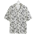 White Paisley Bandana Pattern Print Rayon Hawaiian Shirt