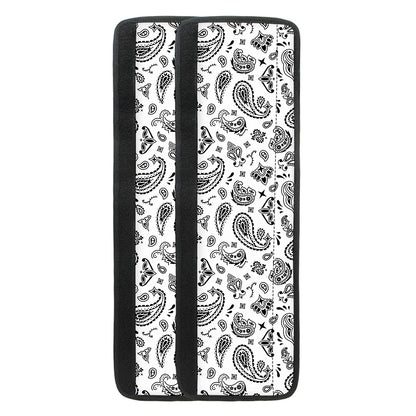 White Paisley Bandana Pattern Print Refrigerator Handle Covers