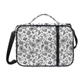 White Paisley Bandana Pattern Print Shoulder Strap Bible Bag