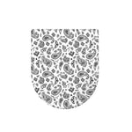 White Paisley Bandana Pattern Print Toilet Lid Cover