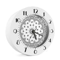 White Paisley Bandana Print Alarm Clock