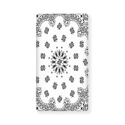 White Paisley Bandana Print Baby Crib Sheet