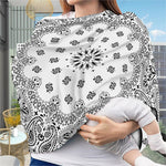 White Paisley Bandana Print Baby Seat Cover