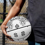 White Paisley Bandana Print Basketball