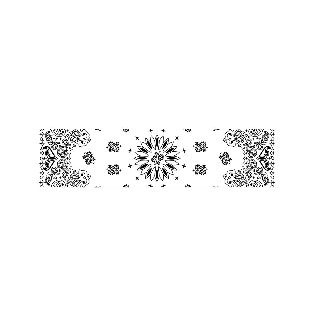 White Paisley Bandana Print Bed Runner
