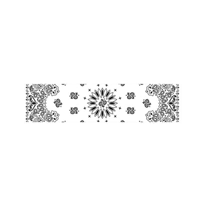 White Paisley Bandana Print Bed Runner