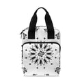 White Paisley Bandana Print Bible Tote Bag