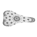 White Paisley Bandana Print Bicycle Seat Cover