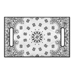White Paisley Bandana Print Golf Cart Seat Cover