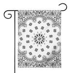White Paisley Bandana Print House Flag