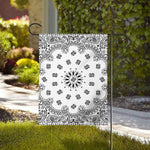 White Paisley Bandana Print House Flag