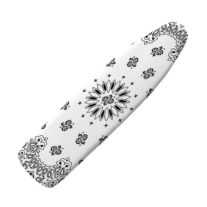 White Paisley Bandana Print Ironing Board Cover