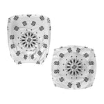White Paisley Bandana Print Office Chair Cover