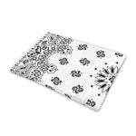 White Paisley Bandana Print Pet Cooling Mat Cover