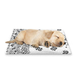 White Paisley Bandana Print Pet Cooling Mat Cover