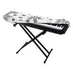 White Paisley Bandana Print Piano Keyboard Cover