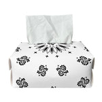 White Paisley Bandana Print Rectangle Tissue Box Cover
