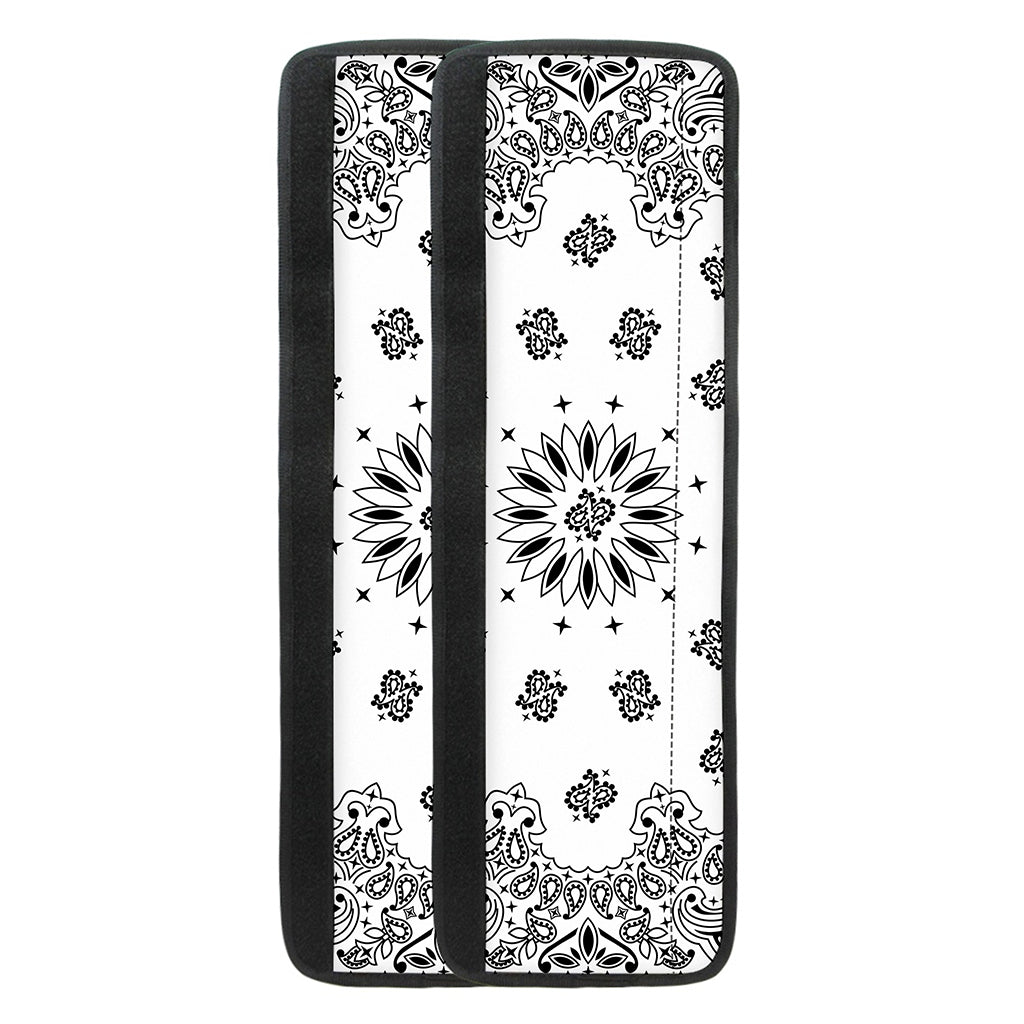 White Paisley Bandana Print Refrigerator Handle Covers