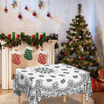 White Paisley Bandana Print Tablecloth
