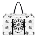 White Paisley Bandana Print Utility Tote Bag